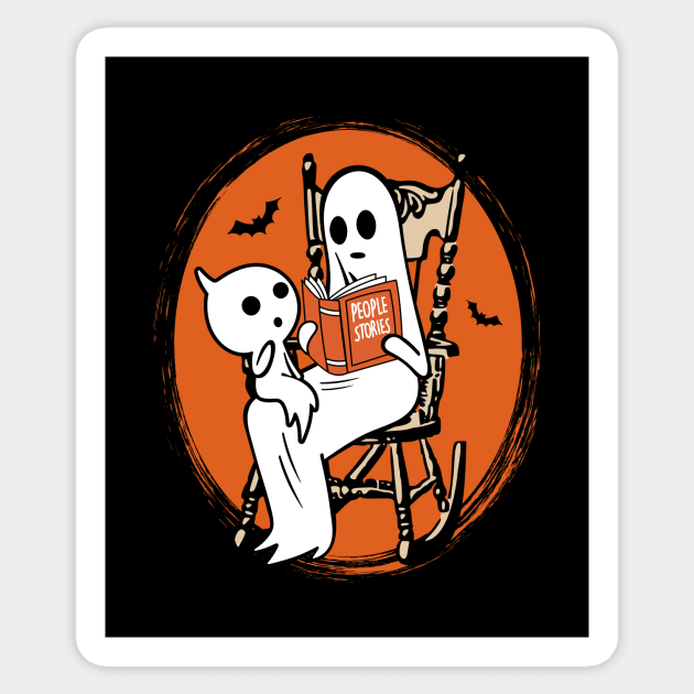 Ghost and people stories Sticker by My Happy-Design